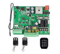 Electric Gate Opener Kit, 12V/24V Board for Automatic Double Arms Swing Gate Opener Control Board Panel Smart Control Center System Replace Fittings(2 RC1 Keypad)