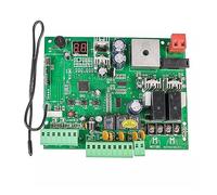 Electric Gate Opener Kit, 12V/24V Board for Automatic Double Arms Swing Gate Opener Control Board Panel Smart Control Center System Replace Fittings(PCB only)