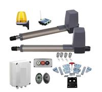 Electric Gate Opener Kit, 300kg Dual 24vdc Swing Gate Opener Motor Operator (photocell, Lamp,keypad,GSM, Lock Optional)(Complete kit 1)