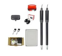 Electric Gate Opener Kit, AC110V/220V 24VDC 200KG Per Leaf Electric Linear Actuator Engine Motor Automatic Solar Swing Gate Opener Kits(Kit b)