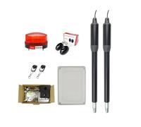 Electric Gate Opener Kit, AC110V/220V 24VDC 200KG Per Leaf Electric Linear Actuator Engine Motor Automatic Solar Swing Gate Opener Kits(Kit c)