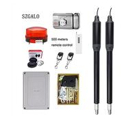 Electric Gate Opener Kit, Controller Electric Linear Actuator 300kgs Engine Motor System Automatic Swing Gate Opener with Dual Thick Arms KIT(KIT K)
