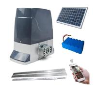 Electric Gate Opener Kit, DC1200KG Solar Gate Opener 24V DC Sliding Door Motor Automatic Slide(Normal Speed 12m mi)