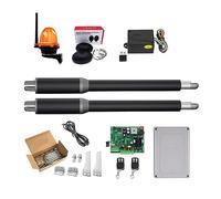 Electric Gate Opener Kit with GSM Remote Control, Linear Actuator, Light, and Button for Automatic Swing Door Security in Residential and Commercial Use