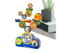 Electric Gear Building Blocks - Interlocking Learning Fun Educational Set | Building Blocks Set | for Children Girls Boys Indoor Inside Bedroom Living Room Garden Yard Home House