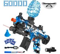 Electric Gel Ball Blaster, High Speed Automatic Splatter Ball Blaster with 40000+ and Goggles, SUPBEC Rechargeable Splatter Ball Toys for Outdoor Activities Game Party Favors