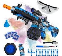 Electric Gel Ball Blaster, High Speed Automatic Splatter With 40000+ and Goggles, Rechargeable Splatter Toys for Outdoor Activities Game Party Favors-Blue