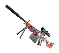 Electric Gel Ball Blaster M249, Automatic Splatter Ball Blaster with Goggles & 20000 Ammo, Soft Bullet Blaster Toy Gun for Outdoor Shooting Team Game for Adults and Kid (Camo Red)