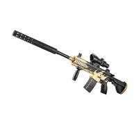 Electric Gel Ball Blaster M416, Automatic Splatter Ball Blaster with Goggles & 20000 Ammo, Soft Bullet Blaster Toy Gun for Outdoor Shooting Team Game for Adults and Kid (Gold)