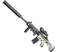 Electric Gel Ball Blaster M416, Automatic Splatter Ball Blaster with Goggles & 20000 Ammo, Soft Bullet Blaster Toy Gun for Outdoor Shooting Team Game for Adults and Kid (White)