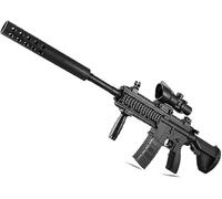 Electric Gel Ball Blaster M416, Automatic Splatter Ball Blaster with Goggles & 20000 Ammo, Soft Bullet Blaster Toy Gun for Outdoor Shooting Team Game for Adults and Kid (Black)