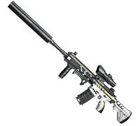 Electric Gel Ball Blaster M416, Automatic Splatter Ball Blaster with Goggles & 20000 Ammo, Soft Bullet Blaster Toy Gun for Outdoor Shooting Team Game for Adults and Kid (White)