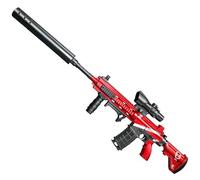 Electric Gel Ball Blaster M416, Automatic Splatter Ball Blaster with Goggles & 20000 Ammo, Soft Bullet Blaster Toy Gun for Outdoor Shooting Team Game for Adults and Kid (Red)