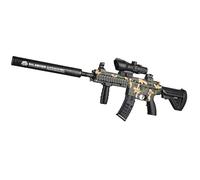 Electric Gel Ball Blaster M416, Automatic Splatter Ball Blaster with Scope & 20000 Ammo, Soft Bullet Blaster Toy Gun for Outdoor Shooting Team Game for Adults and Kid (C)