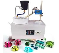Electric Gem Faceting Machine - Adjustable Jewelry Polisher with Diamond Flat Grind Disk for Gemstone Cutting, Grinding & Polishing