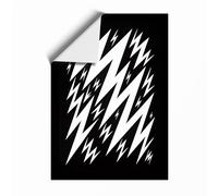Electric Geometry Geometric Unframed Wall Art Print A2 (59.4×42cm), Wall Decor for Living Room, Bedroom, Office & Home, Art Gift