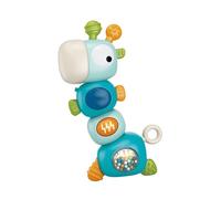 Electric Giraffe Baby Teething Rattle Toy for Toddler with Colorful Beads and Sounds Lightup Rattle Teether for Newborns Visual and Hearing Development Education Toy