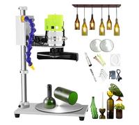 Electric Glass Bottle Cutter with 7 Adjustable Speeds, 6000 RPM Cutting Machine, Includes 3 Blades, Cutting Thickness 5mm for Cutting Glass, Ceramics, Clay