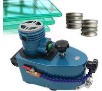 Electric Glass Edging Cutter Glass Grinding Machine for Plane,Curve, Rounded Corner, 8000r/Min Straight Round Bevel Edge Grinder Polish Edge Machine Green