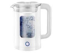 Electric Glass Kettle, 1.5L Fast Boil Quiet White Water Kettle with Stainless Steel, Auto Shut-Off & Boil-Dry Protection, One-Touch Operation for Home & Office