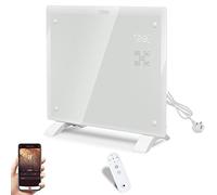 Electric Glass Panel Heater, Electrical Convection Heating WiFi Smart Heater, Adjustable 3 Heat Settings with Thermostat, APP/Remote Control Radiator, Energy Efficient, Wall Mounted Or Free Standing
