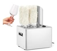 Electric Glass Polisher, Commercial Wine Glass Polishing Machine with 5 Brushes, 550 Cups/H for Champagne and Beer, Ideal for Bars and Restaurants