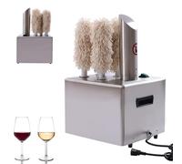 Electric Glass Polisher Machine with 5 Washers, Ideal for Bars, Restaurants, Hotels, KTV, Coffee Shops, Easily Polishes Various Glassware
