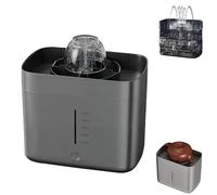 Electric Glass Rinser Tea Cup Washer, Desktop Automatic Cups and Bottles Washing Machine with 1.6L Water Tank, High Pressure Jets for 3-10cm Diameter Cups, Ideal for Water Bottle & Coffee Cup (Black)