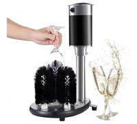 Electric Glass Washer, 1200 Cups/H Wine Glass Cleaning Polishing Machine with 5 Brush Heads, for Champagne Glasses, Beer Cups, Mugs, for Bars, Cafes, Restaurants, Kitchen