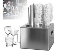 Electric Glass Washer - 5 Cleaning Brush Washers, Automatic Cleaning Tool for Bars, Cafes, Restaurants, Hotels, and Chain Shops