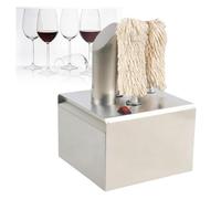 Electric Glassware Polisher Machine for Wine Glasses - Efficiently Dries and Polishes All Glass Types for Sparkling Glassware and Champagne