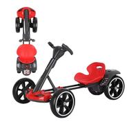Electric Go Cart 5 Mph For Kids,Go Cart Electric Adjustable Safe And Stable 30kg Weight Capacity,Electric Go Kart Led Lights Foldable No Assembly