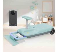 Electric Go Kart, 12V Mini Go Kart, Portable Ride On Variable Speed Race Car with Storage Bin for Ages 3-8Years,Floor-Sweeping Function(Green)