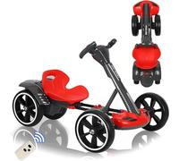 Electric Go Kart for Kids, Foldable Design with Adjustable Seat and Steering Wheel, Ride-On Vehicle for Boys and Girls
