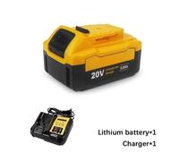 Electric Goddess Lithium Battery 20V 5.0ah Replacement Compatible for Dewalt Power Tool Rechargeable Lithium Battery (1 Battery 1 Charger,EU_20V)