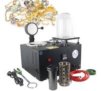 Electric Gold Melting，Digital Display Vacuum Casting Machine with High Temperature Refining, 1500W Electric Melting Furnace for Lost Wax Casting, Includes Graphite Crucible and Bell Jar