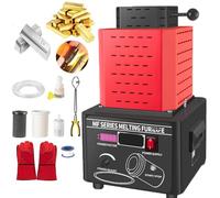 Electric Gold Melting Furnace 5000W, Digital Metal Melting Furnace 1600℃ for Smelting Gold, Silver, Copper with Graphite Crucible - Quick 3-5 Minute Melting Time