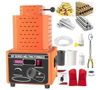 Electric Gold Melting, Furnace, 5000W Electric Gold Smelting Furnace Kit, 2912℉ Mini Medium Frequency Melting Furnace with Graphite Crucible, 3-5min Melting Time, Metal Smelting Casting Kit