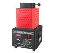 Electric Gold Melting, Furnace Kit, 1+3KG Electric Digital Smelting Furnace 5000W 2912℉ PID Smelter Kiln Kit Casting Refining Jewelry Precious Metals Gold Silver Copper Aluminum,Red-1KG