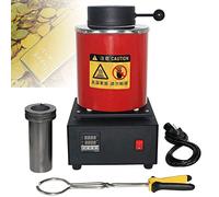 Electric Gold Melting，Melting Furnace, 1600W Furnace, High Temperature Refining Cast Vacuum Metal Casting Kit, 1150℃ /2102 ℉ Digital Metal Smelting Machine,for Gold Silver Aluminum Jewelry