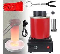Electric Gold Melting,Melting Furnace,1800w furnace, 1150℃ digital metal smelting machine,metal casting kit with graphite crucible for melt scrap,silver,gold,copper,aluminum refining castin