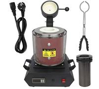 Electric Gold Melting,Melting Furnace, 1KG 2KG 3KG 2102 ℉ Digital Furnace with Temperature Adjustment 110V/220V Metals Melt Silver Copper Tin Aluminum,3KG (3KG)