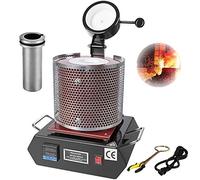 Electric Gold Melting，Melting Furnace, 1KG 2KG 3KG Kilogram Digital Furnace 110V/220V Casting Refining Assaying Metals Melt Silver Copper Tin Aluminum 2102 ℉,2KG (2KG)