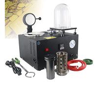 Electric Gold Melting，Melting Furnace,3KG Vacuum Casting Machine High Temperature Refining Furnace 2L Jewelry Melting Casting Tool 3 CFM Lost Wax Cast Combination with Graphite Crucible fo