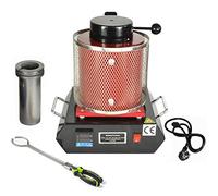 Electric Gold Melting，Melting Furnace,Automatic Electric Melting Furnace,1KG 2KG 3KG Furnace 2102°F Digital Melting Furnace Machine Heating Capacity Casting Refining for Metals Gold Silver
