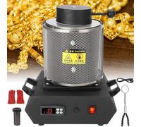 Electric Gold Melting,Melting Furnace, Electric Melting Furnace Ingot Casting Kit, Electric Gold Smelting Furnace, Gold Silver Steel Smelting Machine, 1150℃ /2102 ℉ Automatic Digital Meltin