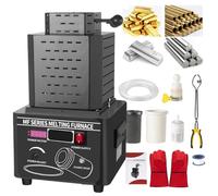 Electric Gold Melting，Melting Furnace,Metal Casting Kit 5000W Furnace, Upgraded 1600℃ /2912℉ Digital Metal Smelting Machine with 1/2/3Kg Graphite Crucible, Smelting Time 3-5 Minutes, Smelt