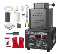 Electric Gold Melting,Melting Furnace,Metal Casting Kit Furnace, 1+3Kg Electric Digital Smelting Furnace 5000W 2912℉ Smelter Kiln Kit Casting Refining Jewelry Metals Gold Silver Copper Alum