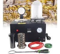 Electric Gold Melting，Melting Furnace, Vacuum Casting Machine, 2L Vacuum Investing Casting Investment Machine with Bell and Graphite Crucible, 3 CFM Lost Wax Cast Combination 2L Furnace,2K