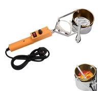 Electric Gold Melting，Portable Electric Melting Pot for Lead, 300W Lead Melting Pot for Fishing Weight Molds, Metal Melting Furnace with Handle, Temperature 150-450℃, 65mm Depth Crucibles,